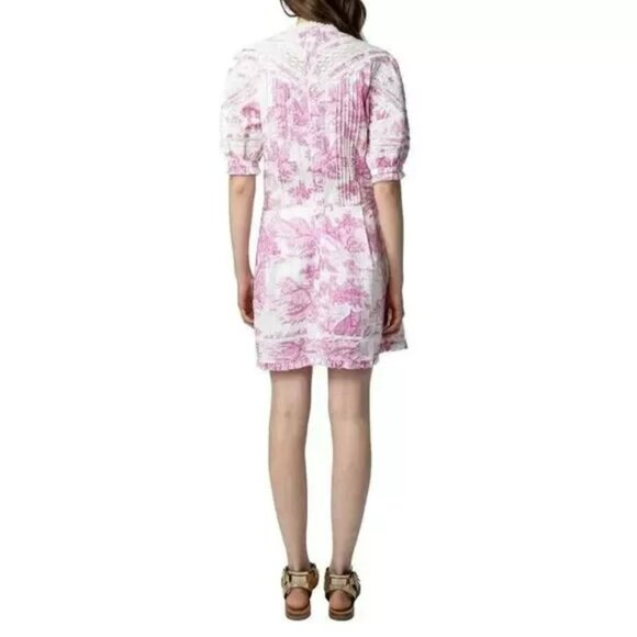 Zadig & Voltaire Toile "Rozy" Dress- Size M- NWT- Retail $598- Sold Out - Picture 2 of 4